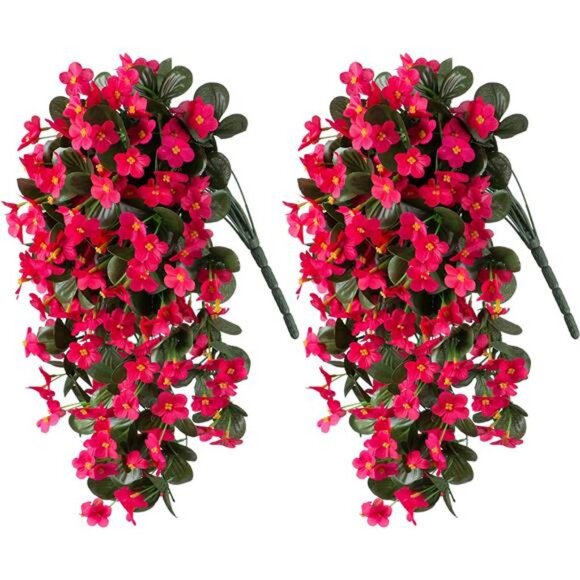 Artificial Fake Outdoor Outside Hanging Plants Flowers Vines for Summer Decor - Picture 6 of 7